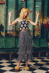 Atlas Crochet Top | Simon Miller Cream/Black