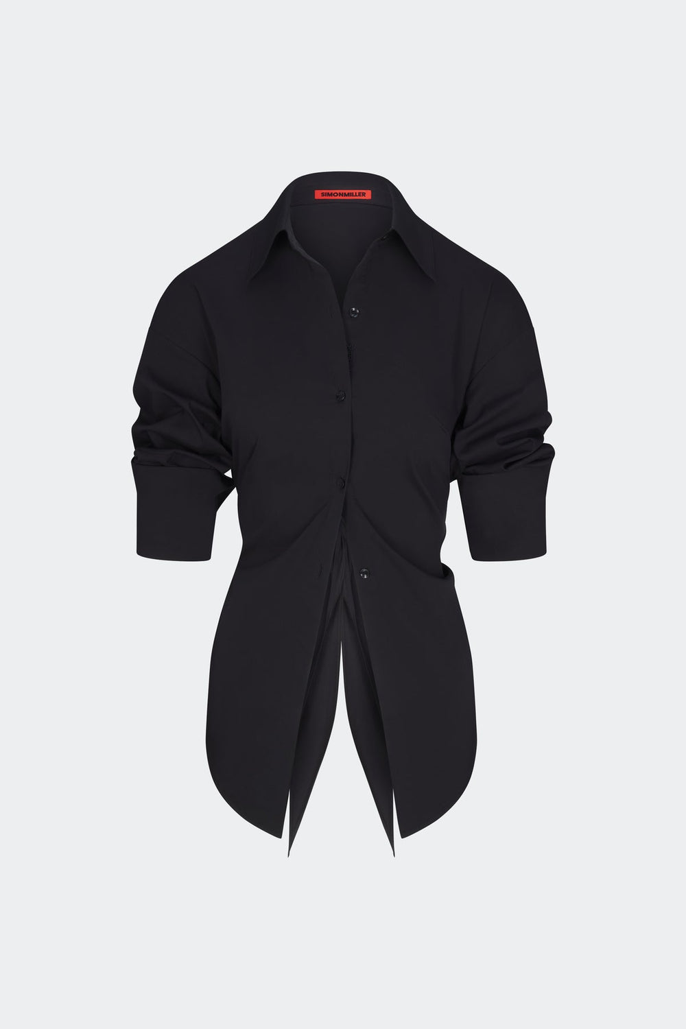 Loch Poplin Button Up | Simon Miller BLACK
