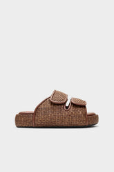 Raffia Cro Slide | Simon Miller CHOCOLATE