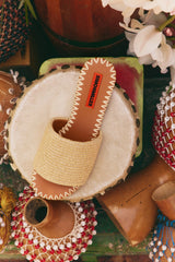 Raffia Salerno Slide | Simon Miller NATURAL