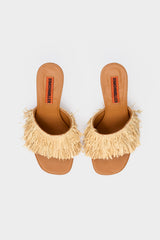 Fringe Playa Bamboo Heel | Simon Miller NATURAL