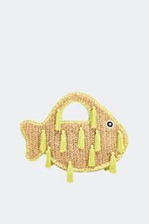 Tassel Fish Bag | Simon Miller Natural/Lime