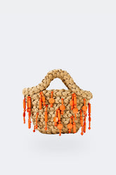 Beaded Shelly Bag | Simon Miller Natural/Orange
