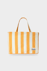 SM X URSULA MEGA TOTE | Simon Miller SUNGOLD/ECRU STRIPE