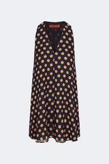 Gia Chiffon Mini Dress | Simon Miller Black/Tan Polka Dot