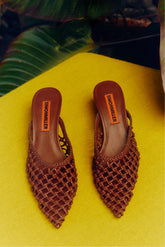 Knotted Gala Mule | Simon Miller CHOCOLATE