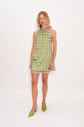 Sina Crochet Mini Dress | Simon Miller Moss/Satellite Silver