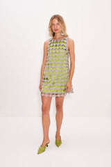 Sina Crochet Mini Dress | Simon Miller Moss/Satellite Silver