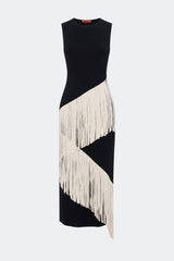 Spiral Knit Dress | Simon Miller Black/Macadamia