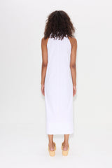 Nava Poplin Midi Dress | Simon Miller MACADAMIA