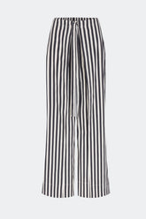 Lima Poplin Pant | Simon Miller Black/White Stripe