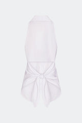 Loch Sleeveless Poplin Button Up | Simon Miller MACADAMIA