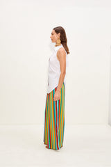 Loch Sleeveless Poplin Button Up | Simon Miller MACADAMIA