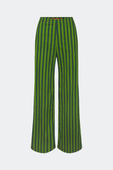 Pia Striped Poplin Pant | Simon Miller GUMMY-GREEN