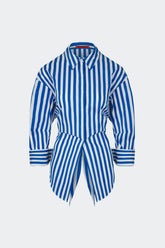Loch Striped Poplin Button Up | Simon Miller BLUE STRIPE