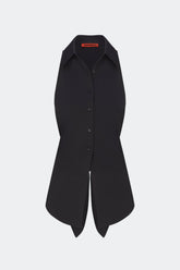 Loch Sleeveless Poplin Button Up | Simon Miller BLACK