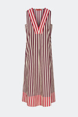 Mar Poplin Dress | Simon Miller Bordeaux Stripe Combo