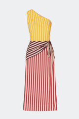 Belem Poplin Midi Dress | Simon Miller Red Stripe Combo