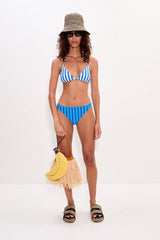 Bwai Bikini Bottom | Simon Miller Tonal Blue Stripe