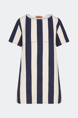 Sahara Short Sleeve Mini Dress | Simon Miller Navy/Cream