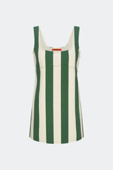 Sahara Striped Denim Dress | Simon Miller GUMMY GREEN/ECRU