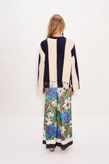 Faye Tassel Sweater | Simon Miller Navy/Cream