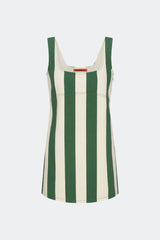 Sahara Striped Denim Dress | Simon Miller GUMMY GREEN/ECRU