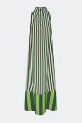Mona Crepe Dress | Simon Miller Green Stripe Combo