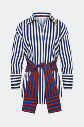 Inna Poplin Top | Simon Miller Navy Stripe Multi
