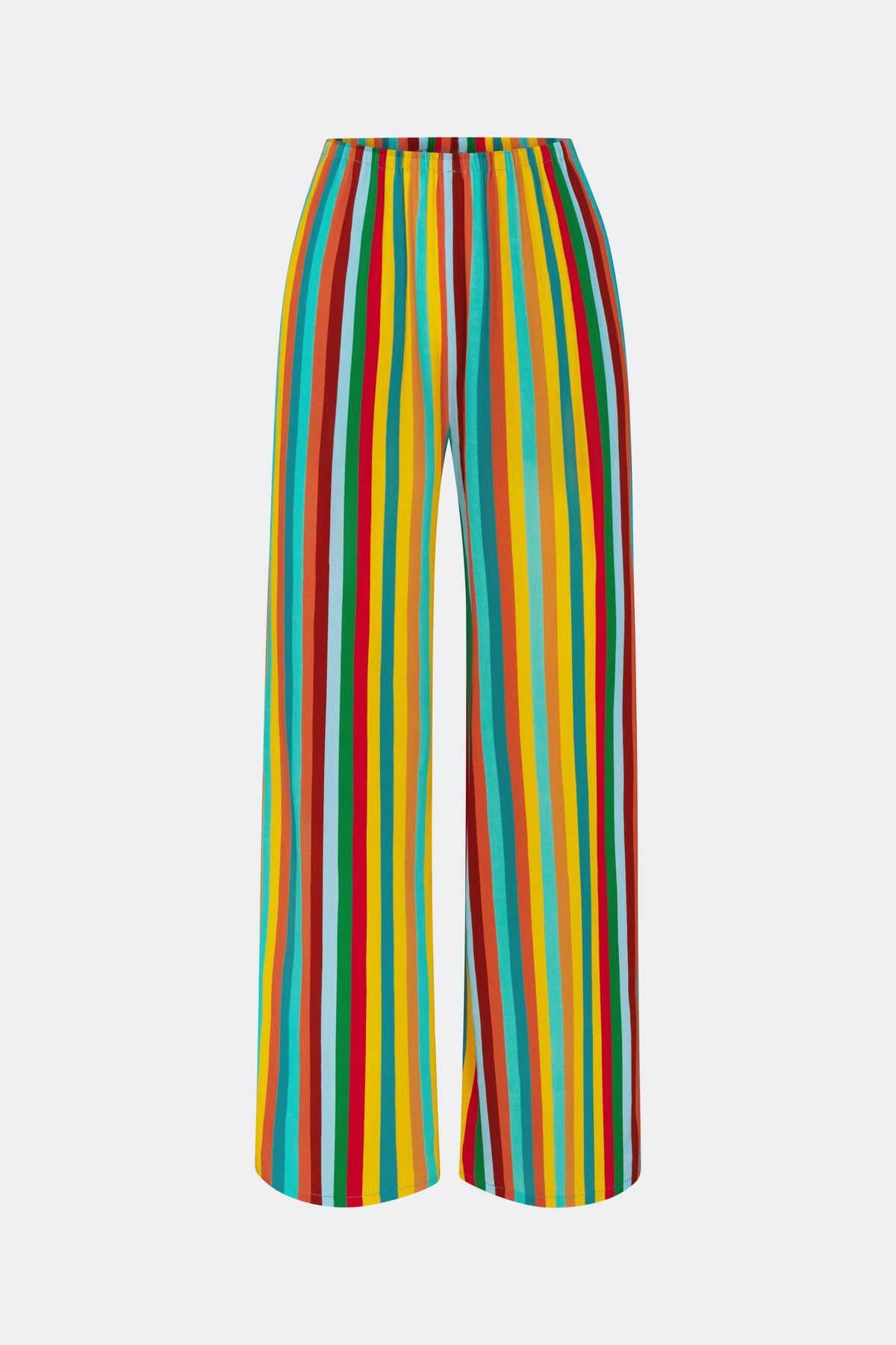 Nella Crepe Wide Leg Pant | Simon Miller Vibrant Multi Stripe