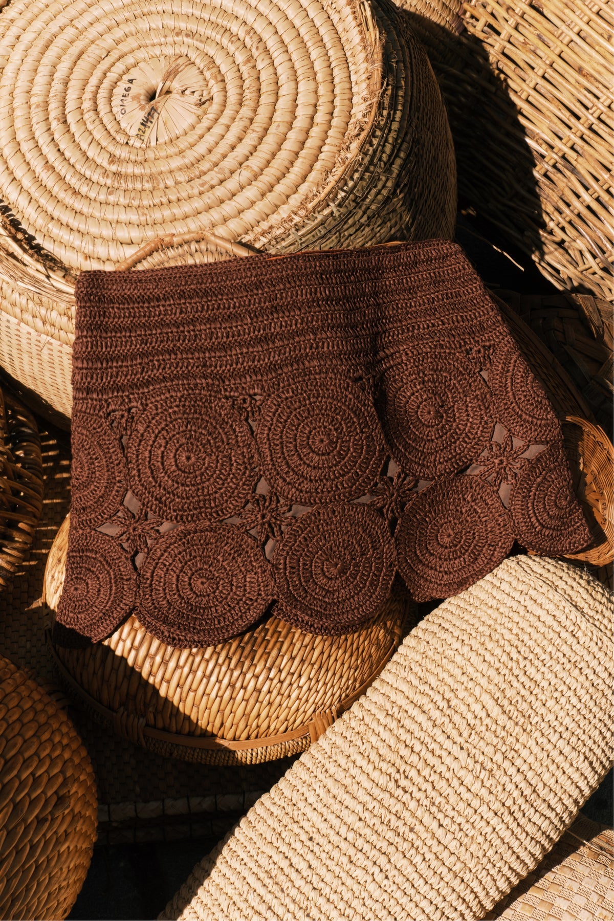 Beep Beep Mini Skirt | Simon Miller Choco Brown