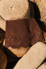 Beep Beep Mini Skirt | Simon Miller Choco Brown