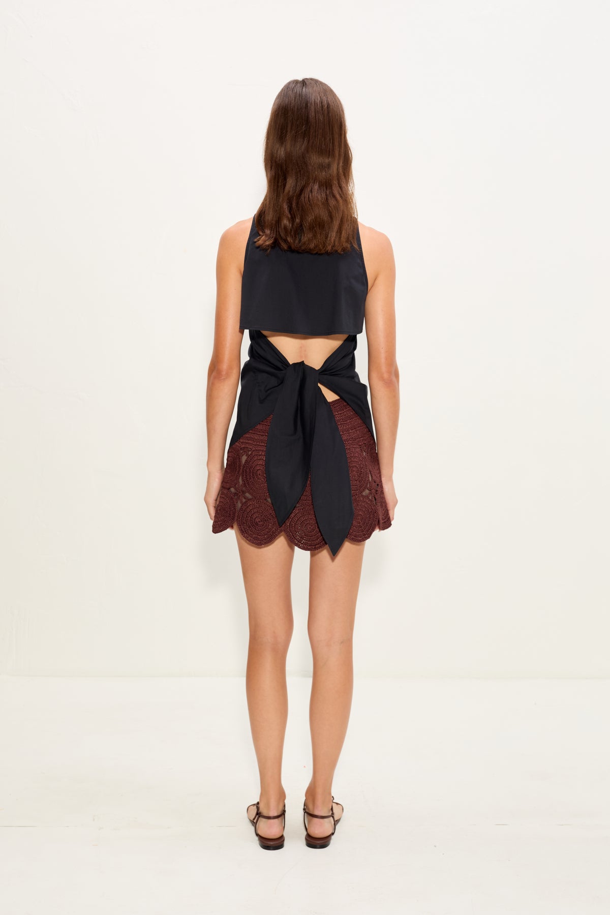 Beep Beep Mini Skirt | Simon Miller Choco Brown