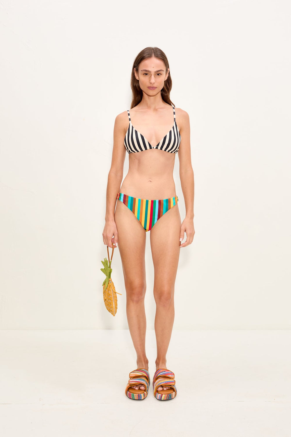 Bwai Bikini Top | Simon Miller Black/White Stripe