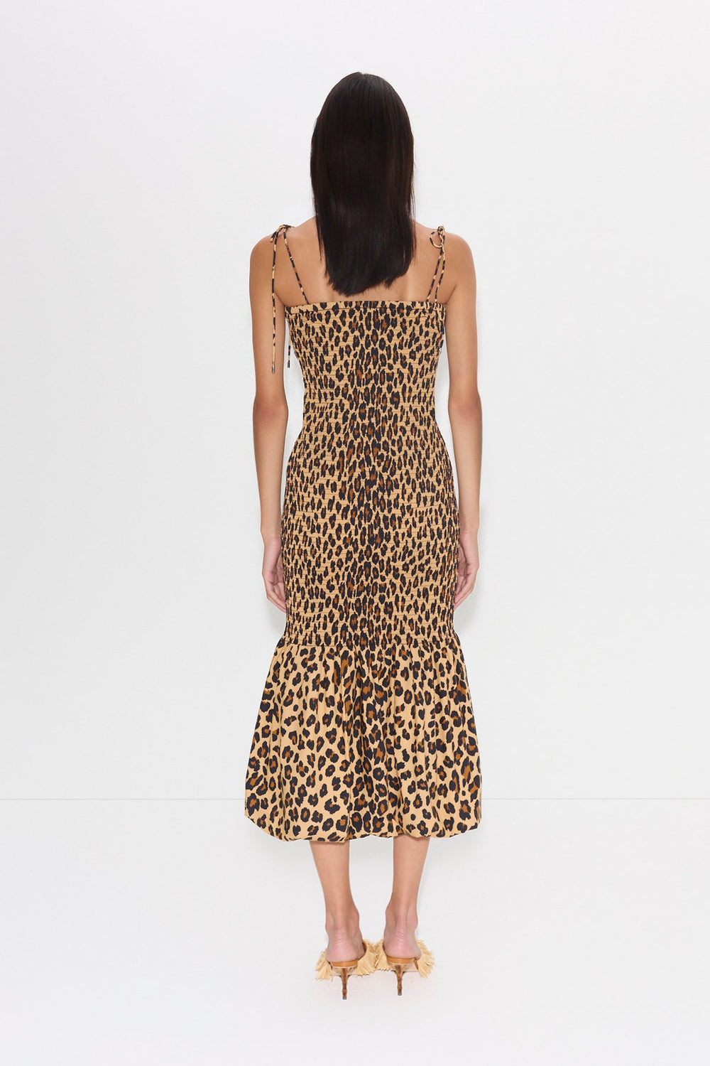Canto Smocked Poplin Dress | Simon Miller CHEETAH