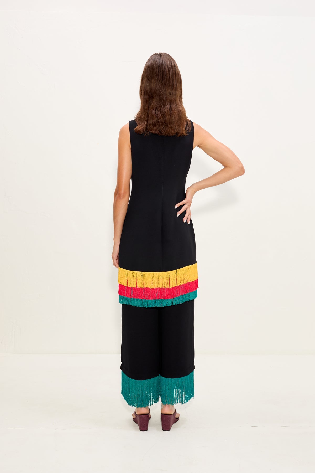 Bowie Fringe Mini Dress | Simon Miller Black Multi