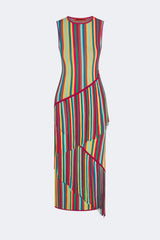 Spiral Knit Dress | Simon Miller Vibrant Multi Stripe