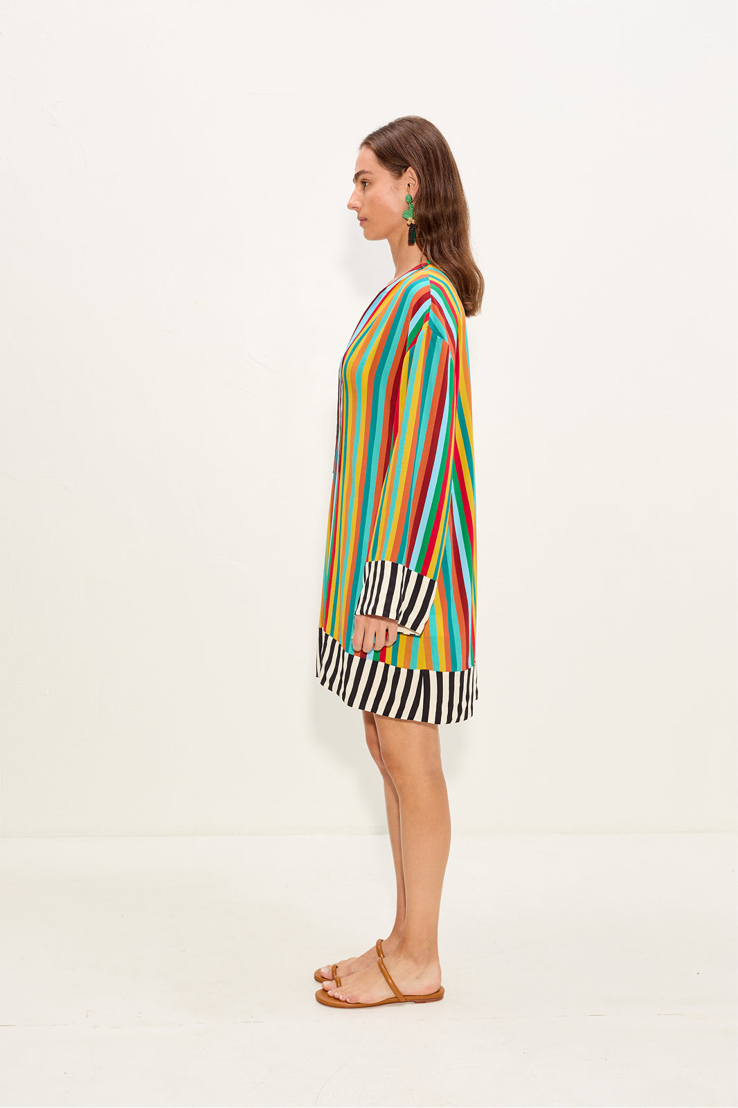 Diaz Mini Dress | Simon Miller Vibrant Multi Stripe