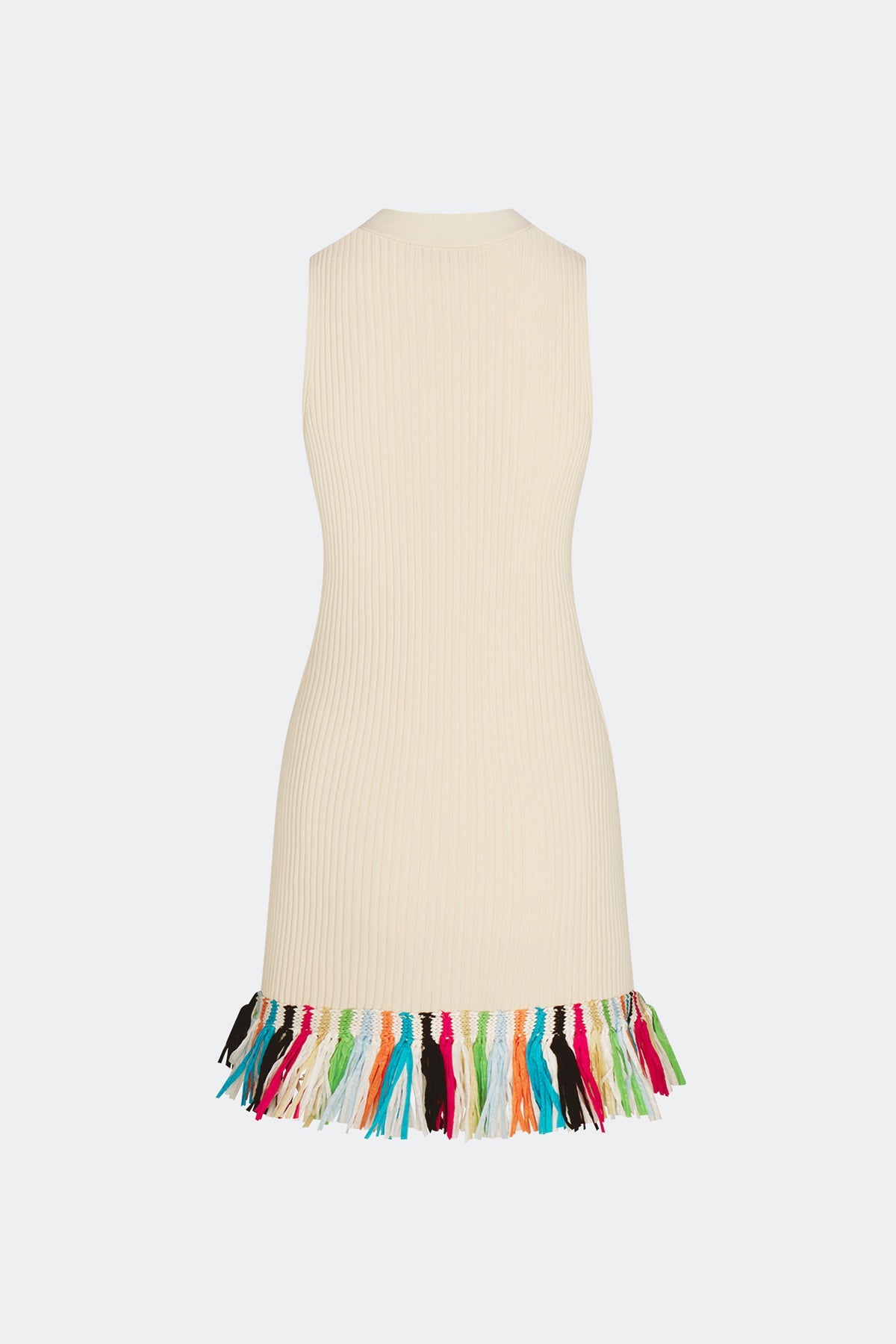 Maven Knit Fringe Mini Dress | Simon Miller Ecru Multi