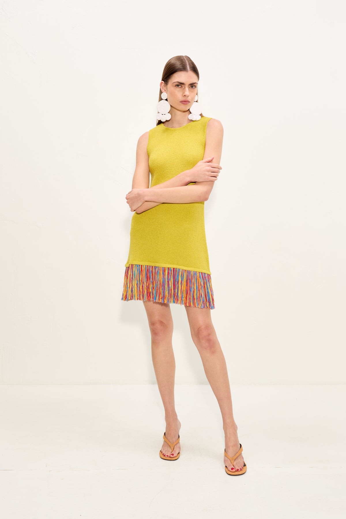 Etta Knit Dress | Simon Miller Chartreuse