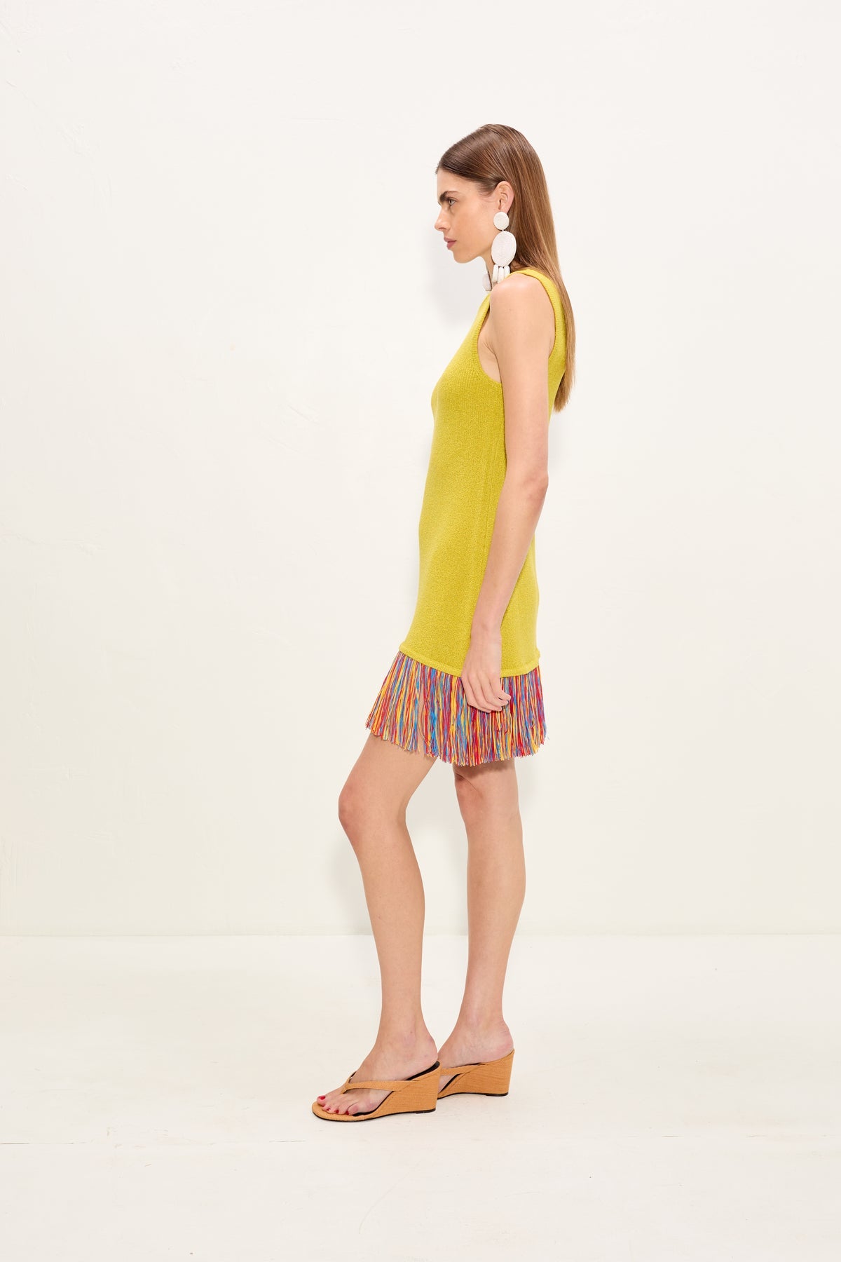 Etta Knit Dress | Simon Miller Chartreuse