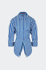 Loch Striped Poplin Button Up | Simon Miller BLUE STRIPE