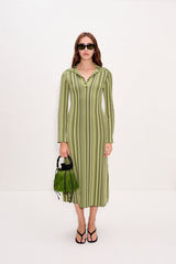 Reade Polo Dress | Simon Miller Landscape Multi Stripe