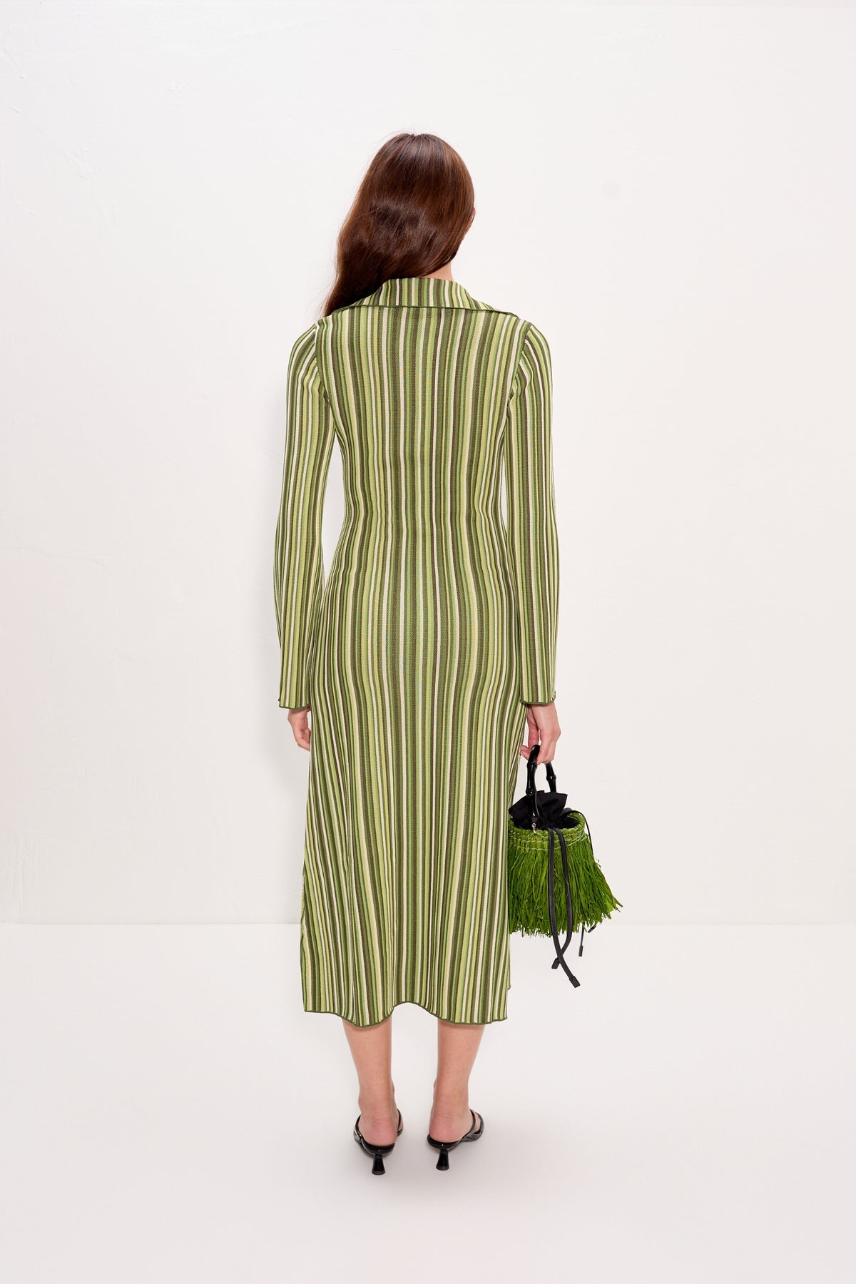 Reade Polo Dress | Simon Miller Landscape Multi Stripe