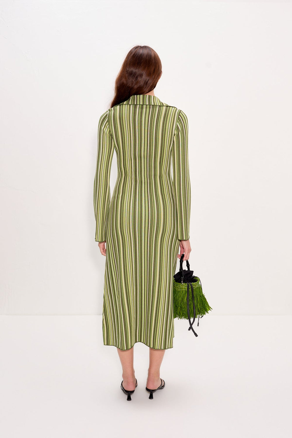 Reade Polo Dress | Simon Miller Landscape Multi Stripe