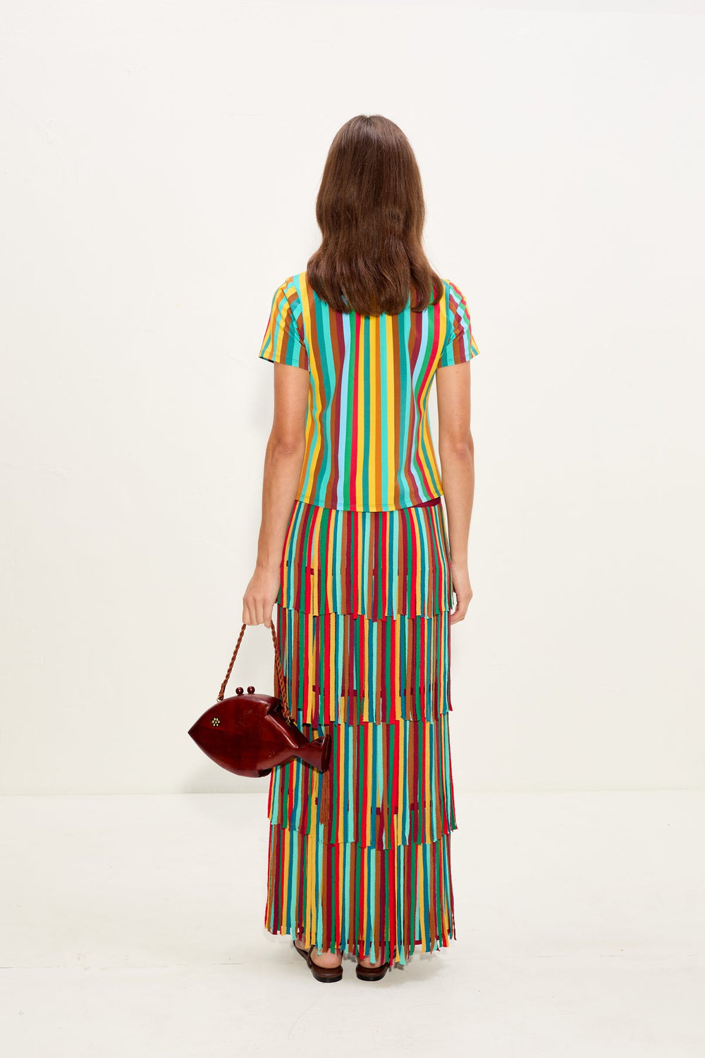Kini Striped Tee | Simon Miller Vibrant Multi Stripe