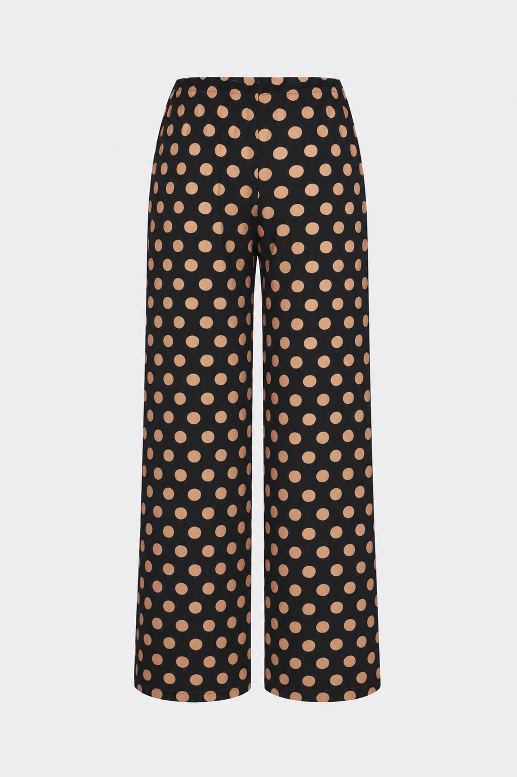 Nella Crepe Wide Leg Pant | Simon Miller Black/Tan Polka Dot