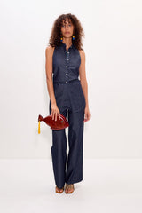 Pia Chambray Pant | Simon Miller Indigo