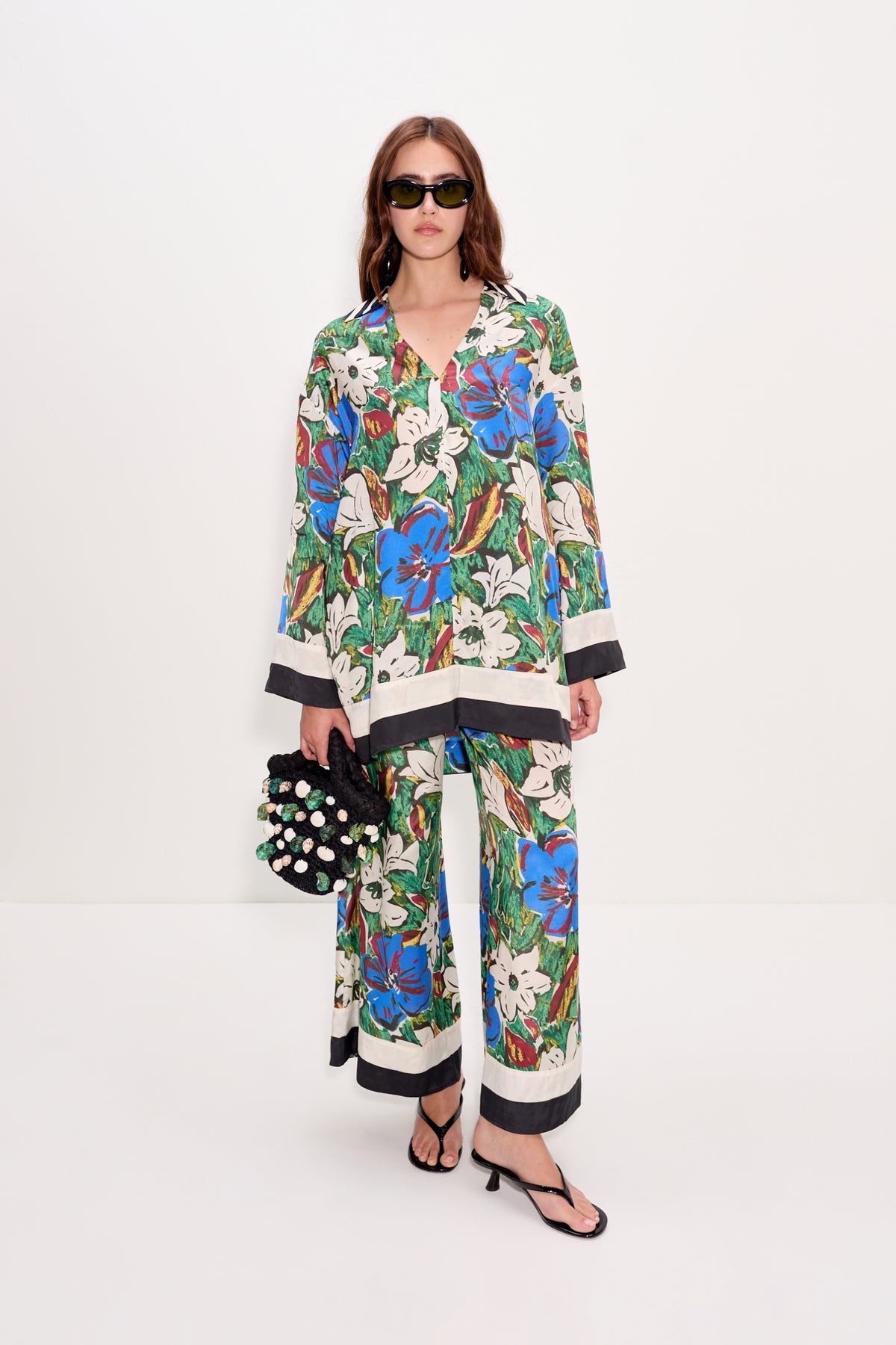 Nella Wide Leg Pant | Simon Miller Tropical Floral Print Combo