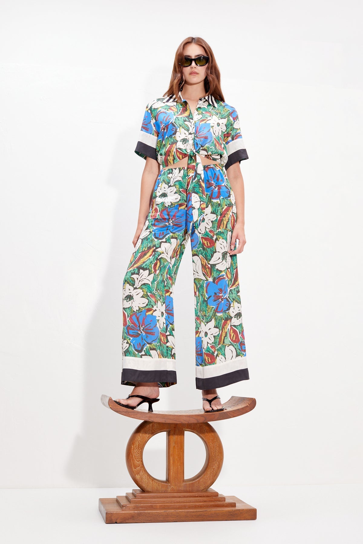 Nella Wide Leg Pant | Simon Miller Tropical Floral Print Combo